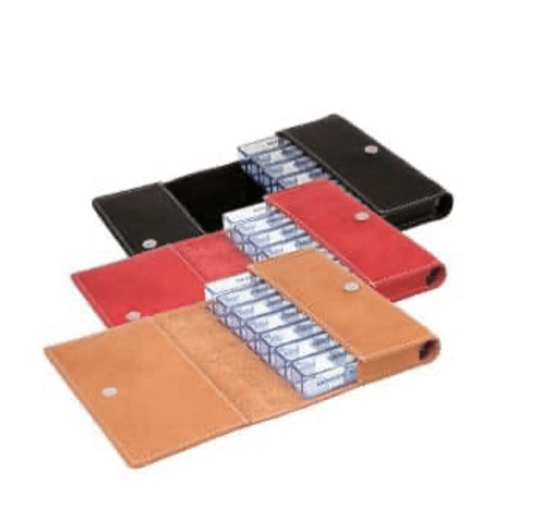 packing medication in these colourful pill boxes 